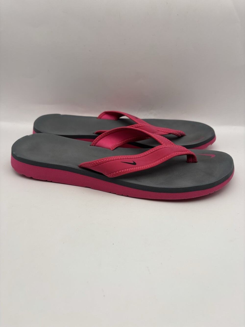 Nike Ultra Comfort Pink Flip Flops Women Size 9
